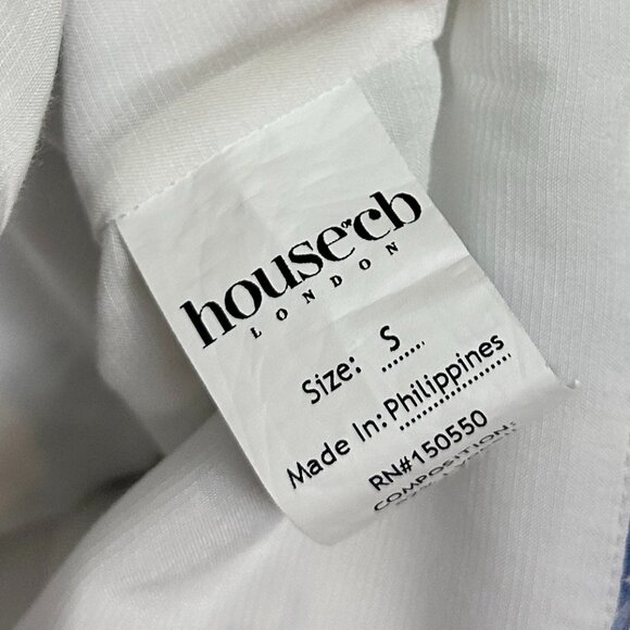 House of CB Blue and White Floral Corset Top - Picture 8 of 16